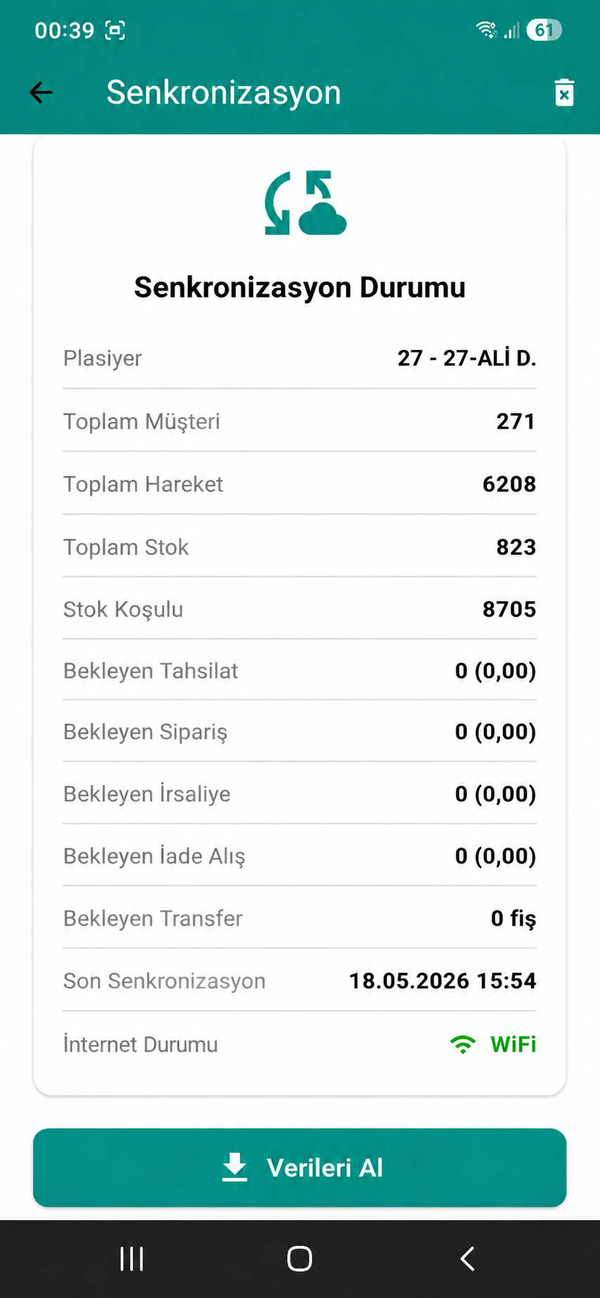 Senkronizasyon durumu